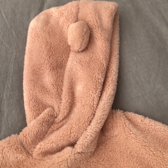 SHEIN NWOT Blush pink fluffy sweatshirt sz XS New w/o tags - Picture 3 of 5